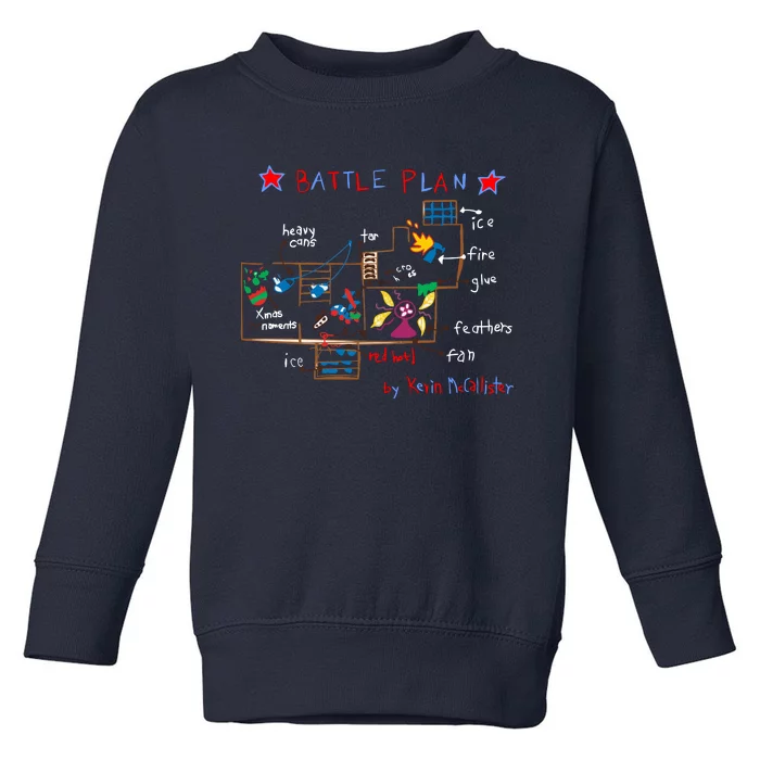 Kevin's Battle Plan When Home Alone Toddler Sweatshirt