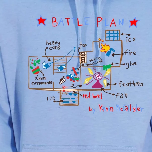 Kevin's Battle Plan When Home Alone Unisex Surf Hoodie