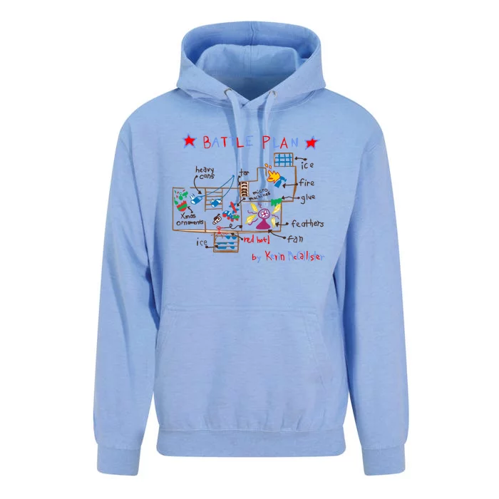 Kevin's Battle Plan When Home Alone Unisex Surf Hoodie