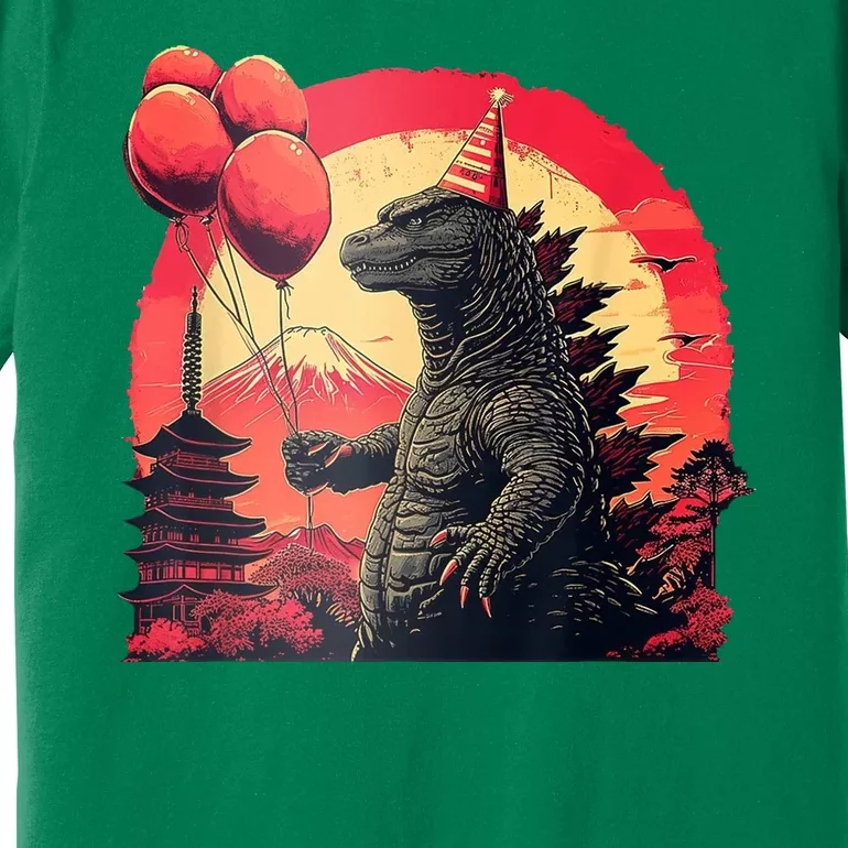 Kaiju Birthday Party Japan Monster Dinosaur Premium T-Shirt