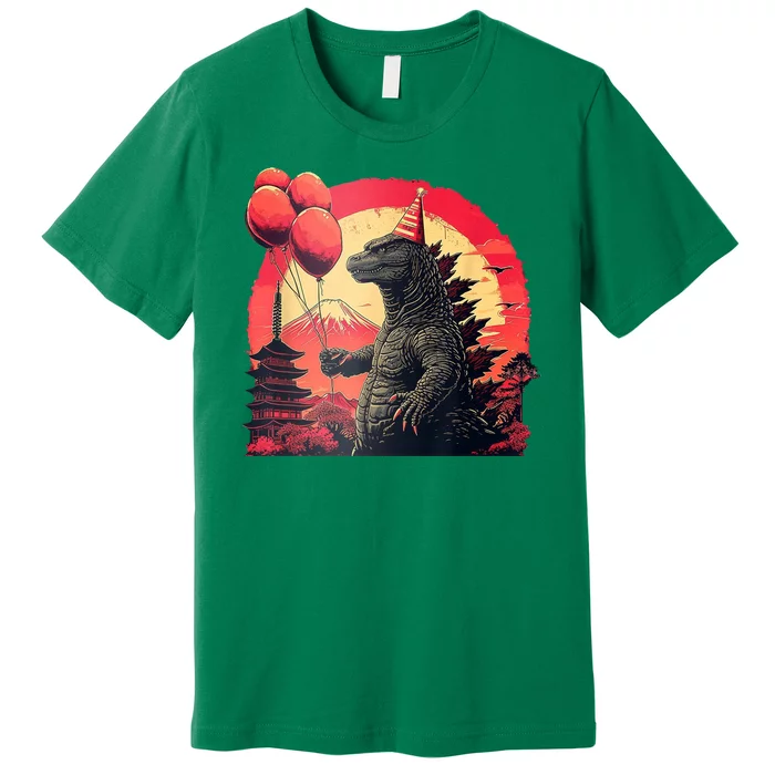 Kaiju Birthday Party Japan Monster Dinosaur Premium T-Shirt