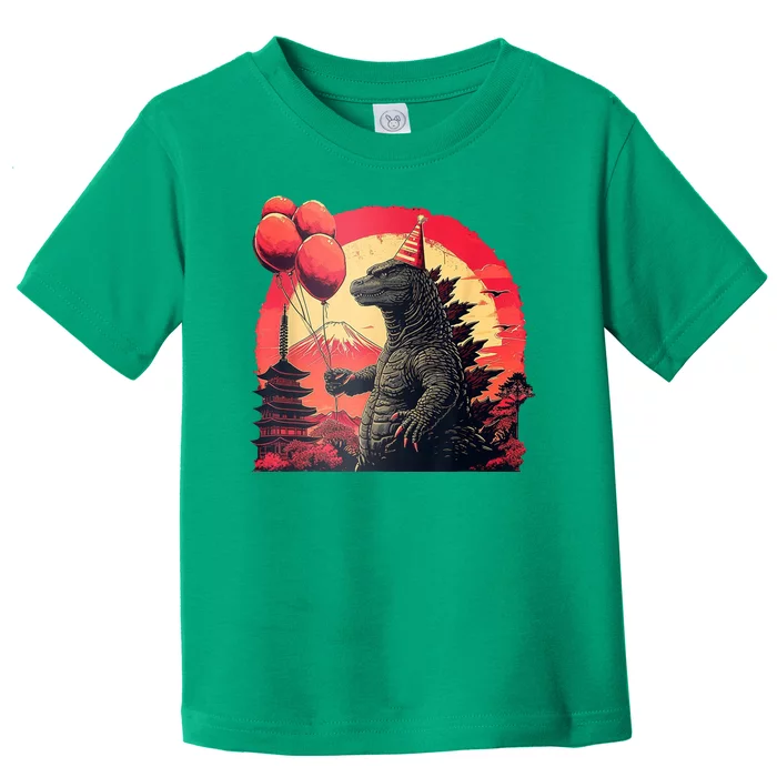 Kaiju Birthday Party Japan Monster Dinosaur Toddler T-Shirt