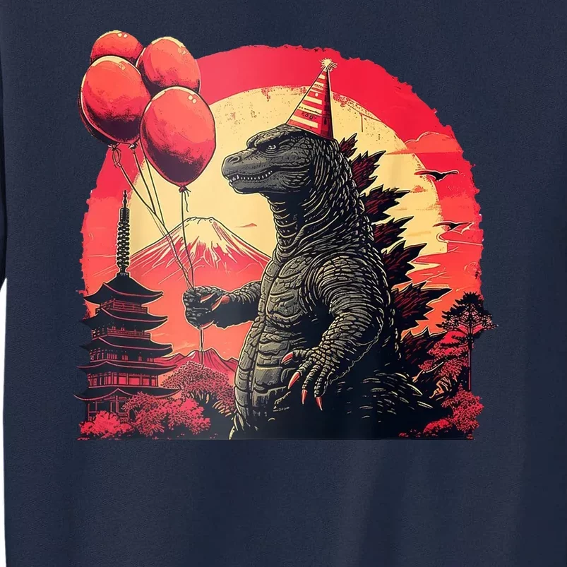 Kaiju Birthday Party Japan Monster Dinosaur Tall Sweatshirt