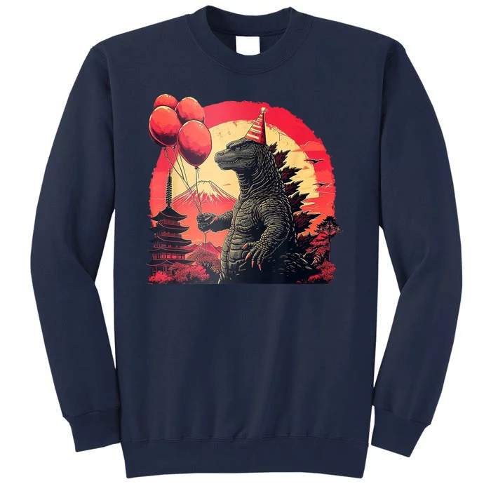 Kaiju Birthday Party Japan Monster Dinosaur Tall Sweatshirt