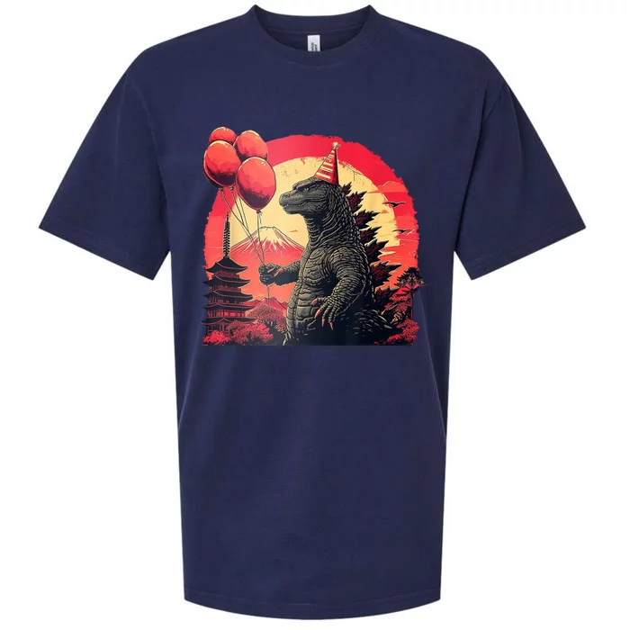 Kaiju Birthday Party Japan Monster Dinosaur Sueded Cloud Jersey T-Shirt