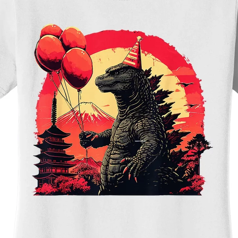 Kaiju Birthday Party Japan Monster Movie Bday Women's T-Shirt