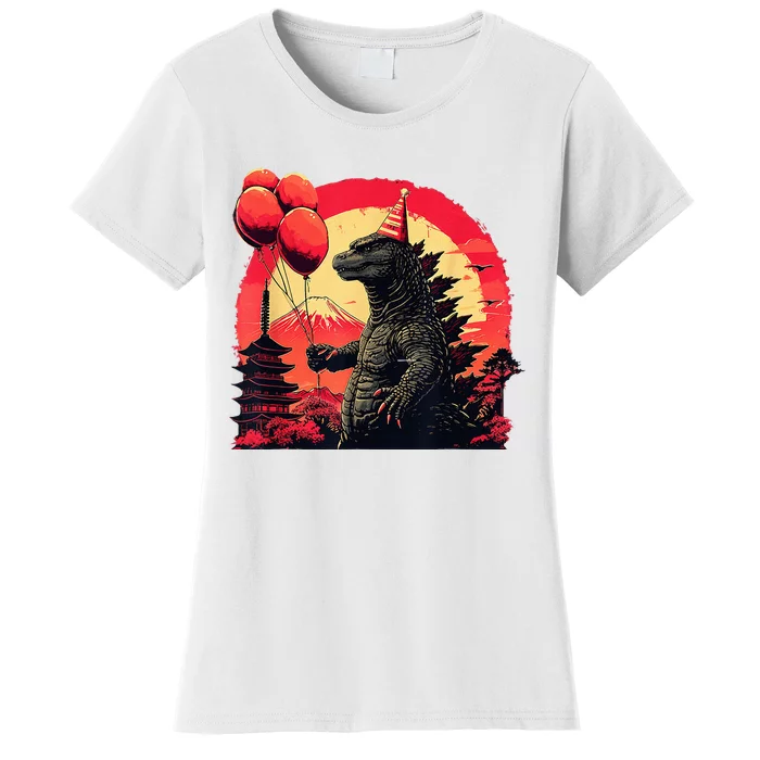 Kaiju Birthday Party Japan Monster Movie Bday Women's T-Shirt