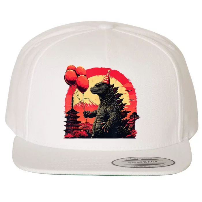 Kaiju Birthday Party Japan Monster Movie Bday Wool Snapback Cap