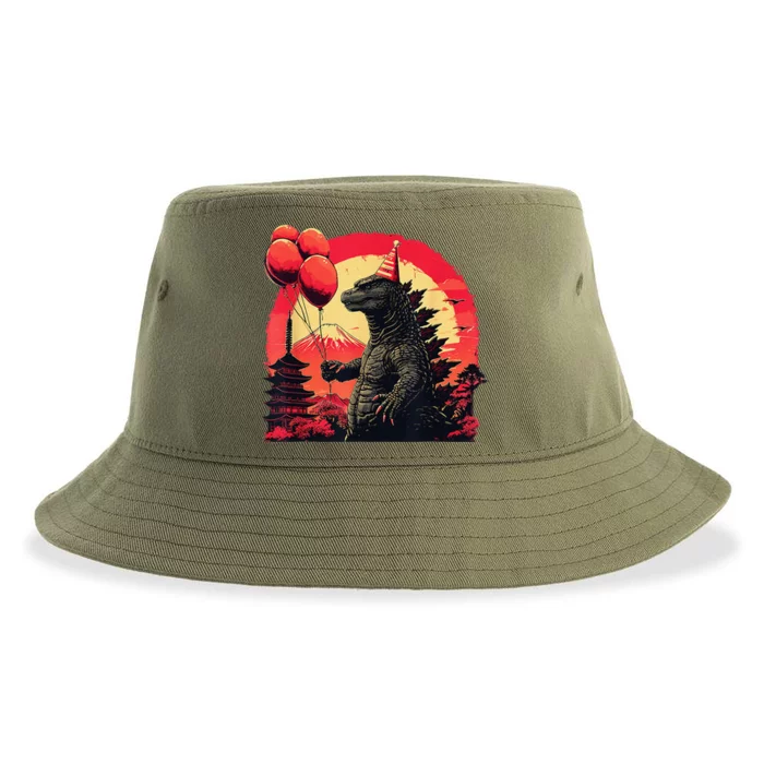 Kaiju Birthday Party Japan Monster Movie Bday Decorations Sustainable Bucket Hat