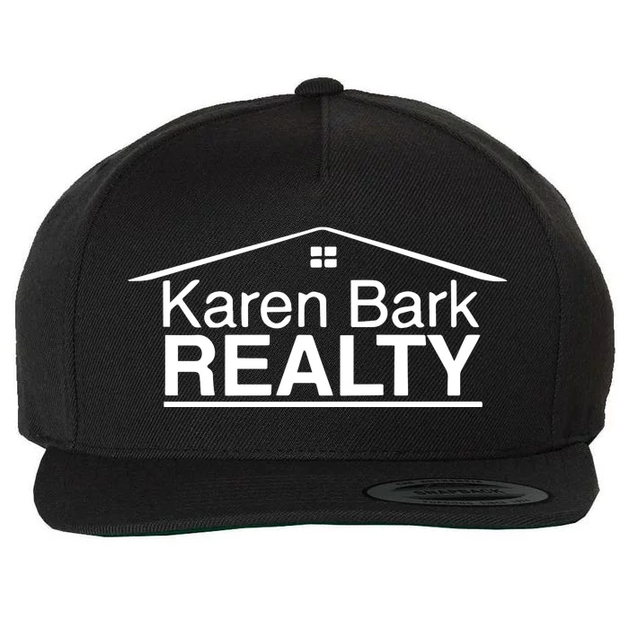 Karen Bark Realty Wool Snapback Cap