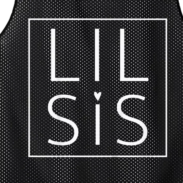 Kids Big Sis Lil Sis Big Sister Little Sister Matching Mesh Reversible Basketball Jersey Tank