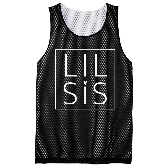 Kids Big Sis Lil Sis Big Sister Little Sister Matching Mesh Reversible Basketball Jersey Tank