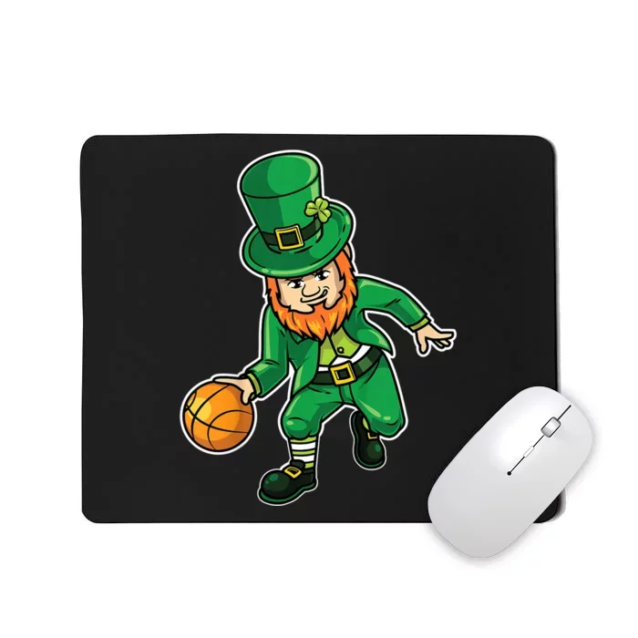 K.i.d.s Basketball St Patricks Day Shirt, Lucky Basketball Tee Mousepad