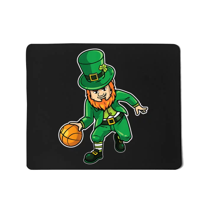 K.i.d.s Basketball St Patricks Day Shirt, Lucky Basketball Tee Mousepad