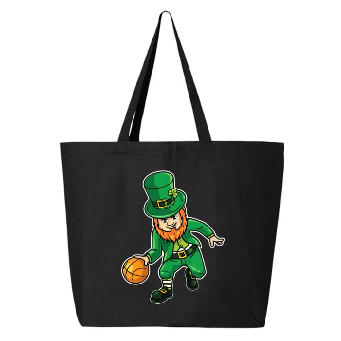 K.i.d.s Basketball St Patricks Day Shirt, Lucky Basketball Tee 25L Jumbo Tote