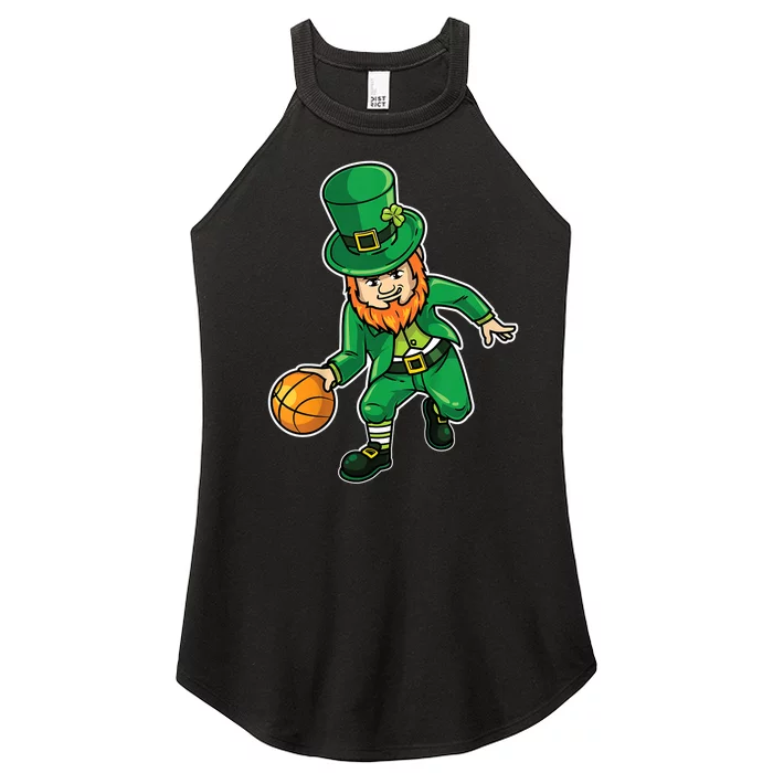 K.i.d.s Basketball St Patricks Day Shirt, Lucky Basketball Tee Women’s Perfect Tri Rocker Tank