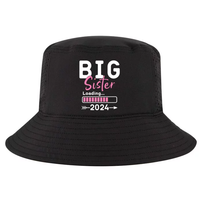 Kids Big Sister Loading 2024 Promoted To Big Sister 2024 Cool Comfort Performance Bucket Hat