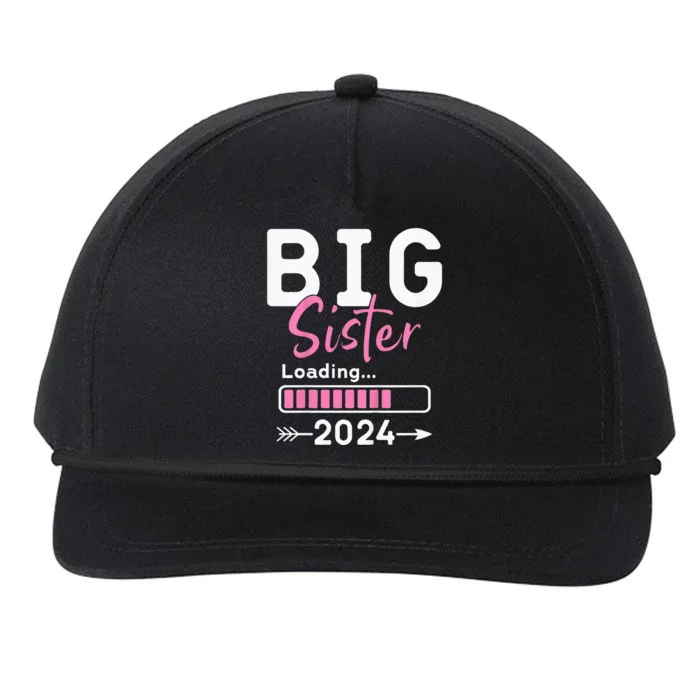 Kids Big Sister Loading 2024 Promoted To Big Sister 2024 Snapback Five-Panel Rope Hat