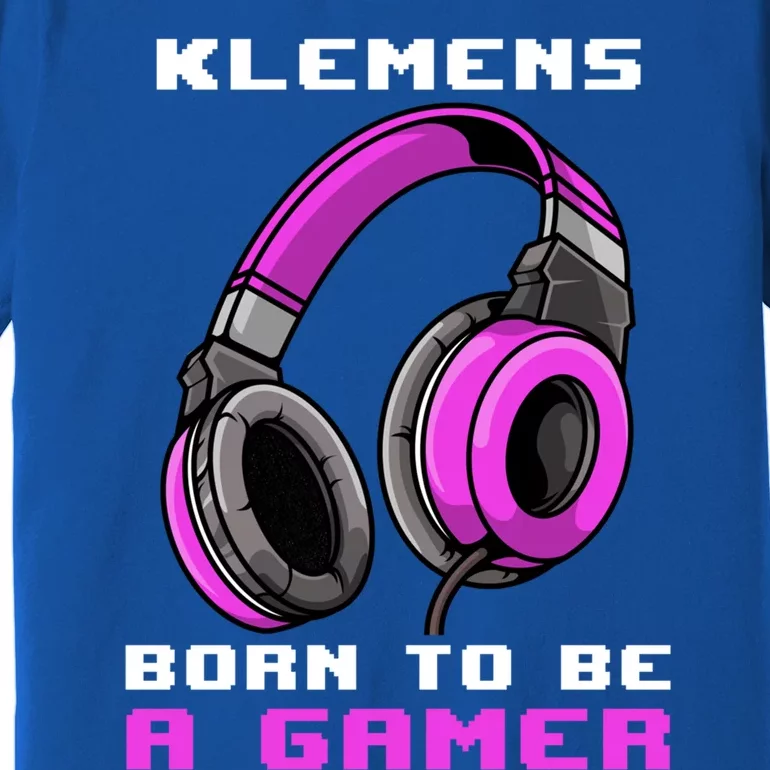 Kle Born To Be A Gamer Personalized Gift Premium T-Shirt