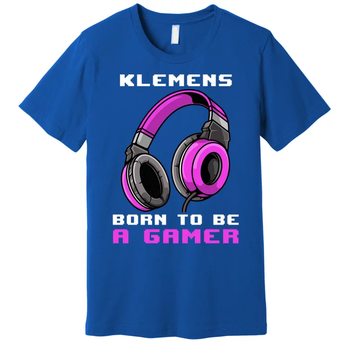 Kle Born To Be A Gamer Personalized Gift Premium T-Shirt