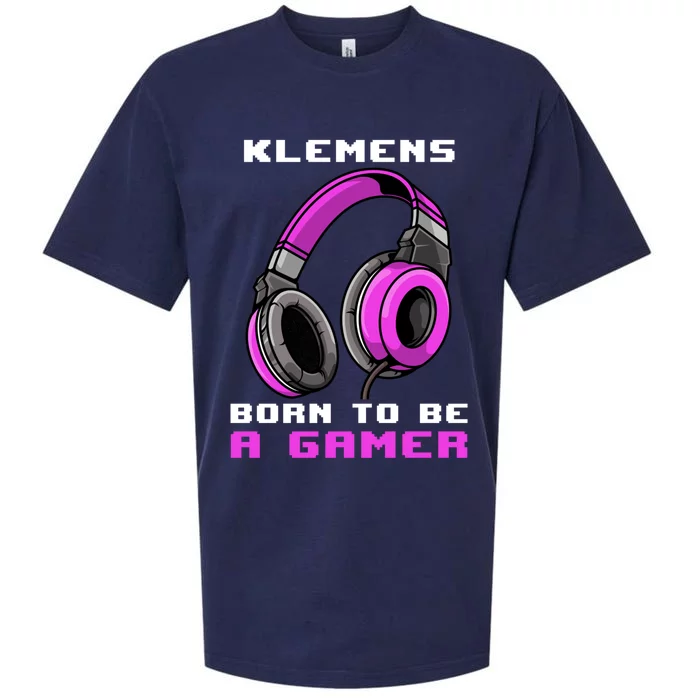 Kle Born To Be A Gamer Personalized Gift Sueded Cloud Jersey T-Shirt