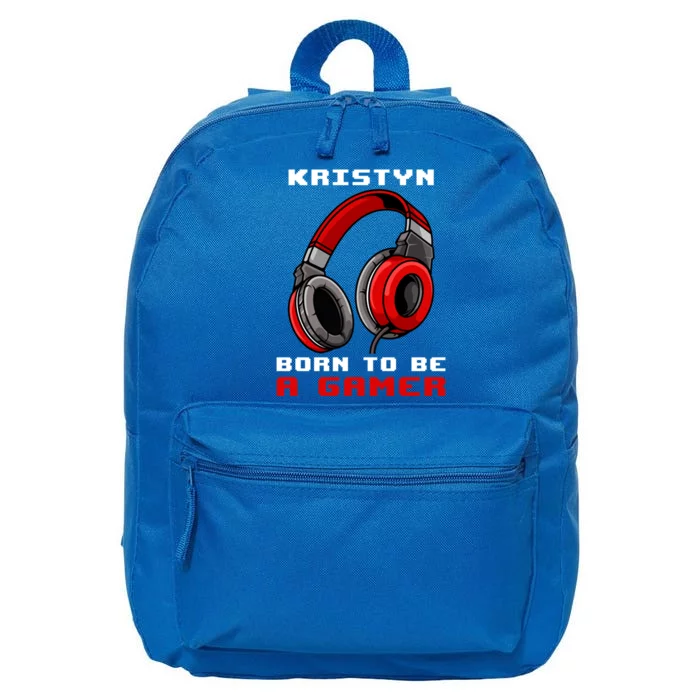 Kristyn Born To Be A Gamer Personalized Gift 16 in Basic Backpack