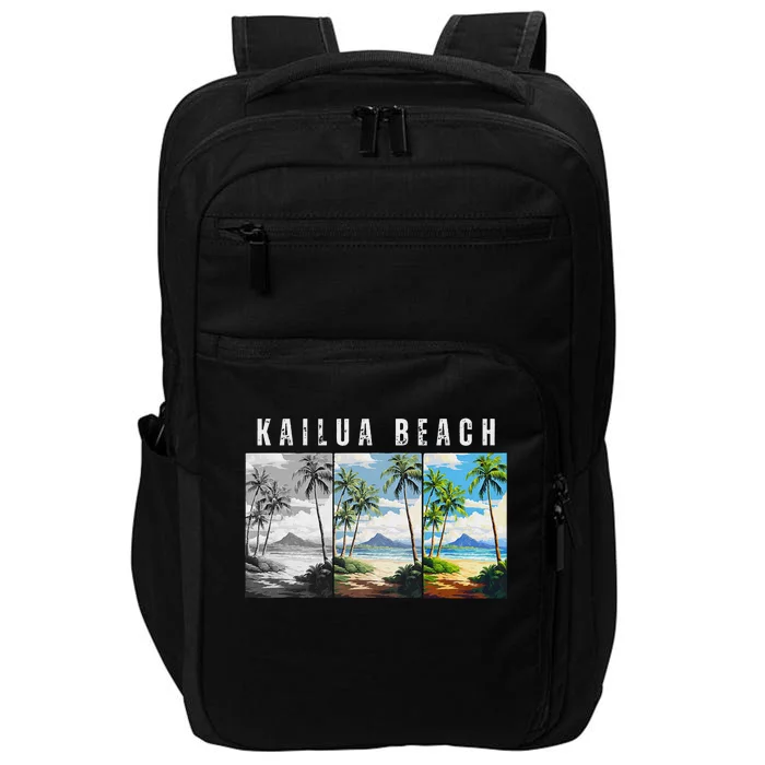 Kailua Beach Travel Souvenir Design Impact Tech Backpack