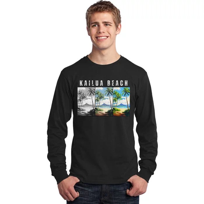 Kailua Beach Travel Souvenir Design Tall Long Sleeve T-Shirt