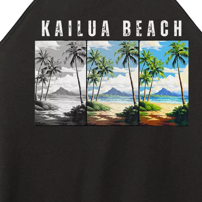 Kailua Beach Travel Souvenir Design Women’s Perfect Tri Rocker Tank