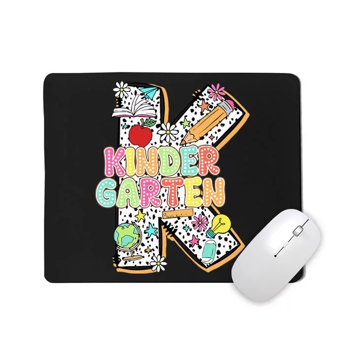 Kindergarten Back To School Teachers Students Kinder Crew Mousepad