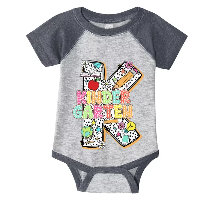 Kindergarten Back To School Teachers Students Kinder Crew Infant Baby Jersey Bodysuit