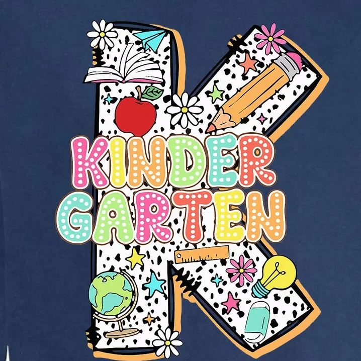 Kindergarten Back To School Teachers Students Kinder Crew Garment-Dyed Sweatshirt