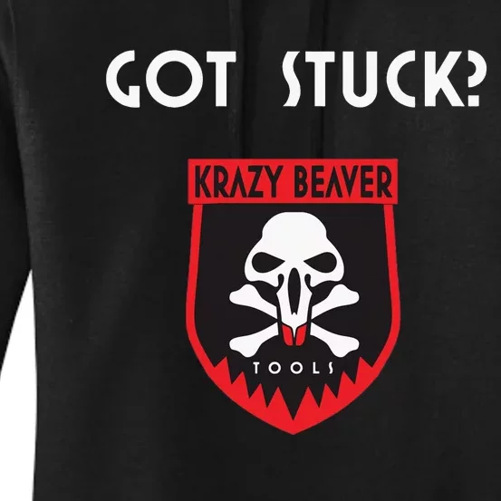 K.R.A.Z.Y B.E.A.V.E.R Tools Got Stuck Women's Pullover Hoodie