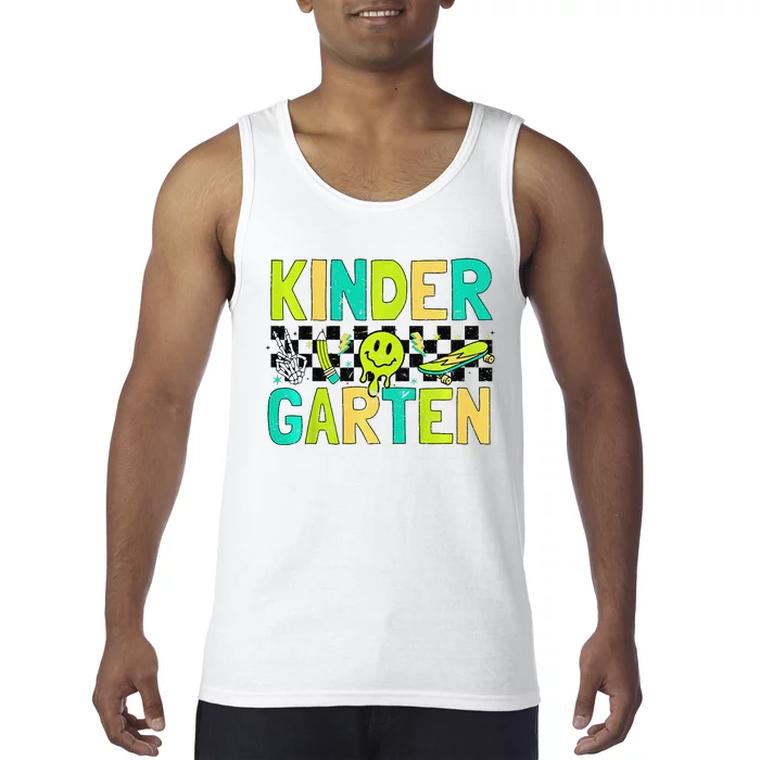 Kindergarten Back To School Design With Cute Icons Tank Top