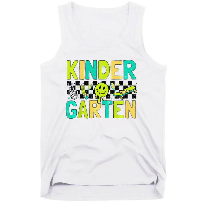 Kindergarten Back To School Design With Cute Icons Tank Top