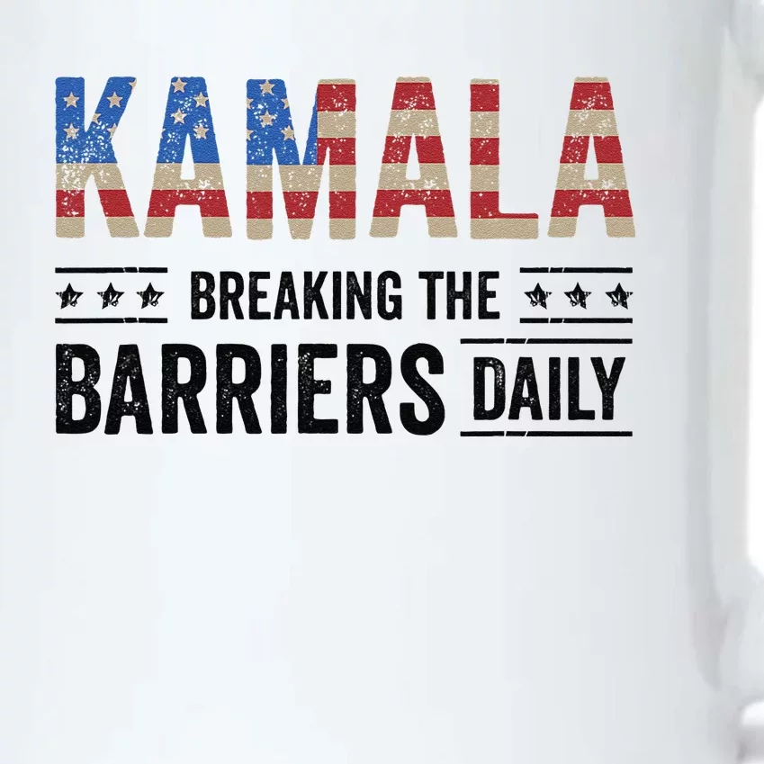 Kamala Breaking The Barriers Daily Kamala Harris Black Color Changing Mug