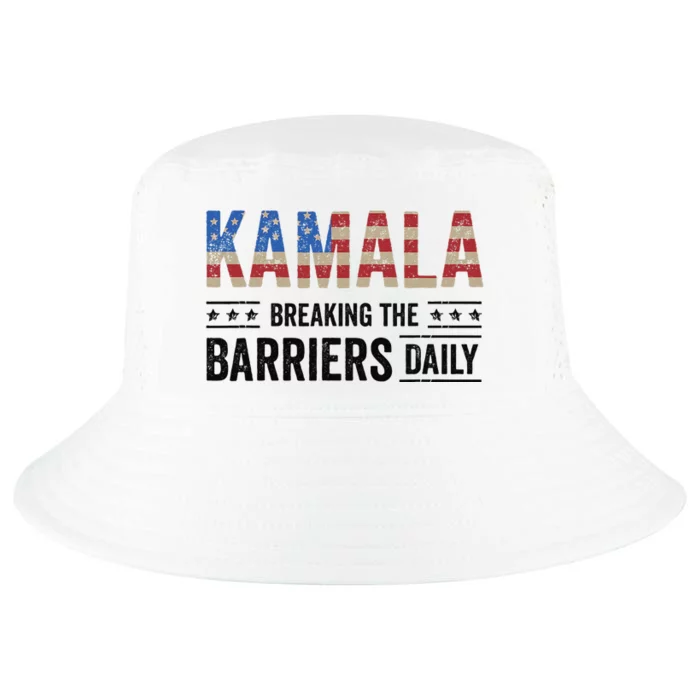 Kamala Breaking The Barriers Daily Kamala Harris Cool Comfort Performance Bucket Hat