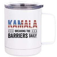 Kamala Breaking The Barriers Daily Kamala Harris 12 oz Stainless Steel Tumbler Cup