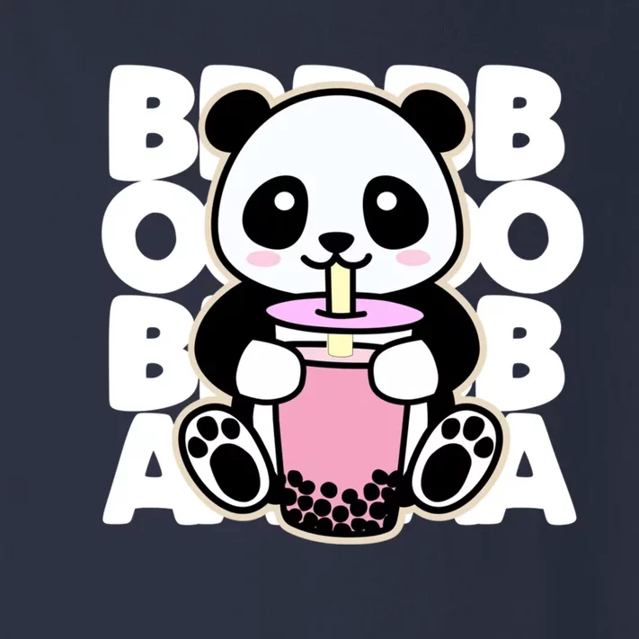 Kawaii Boba Tea Cute Anime Panda Kawaii Bubble Tea Drink Toddler Long Sleeve Shirt