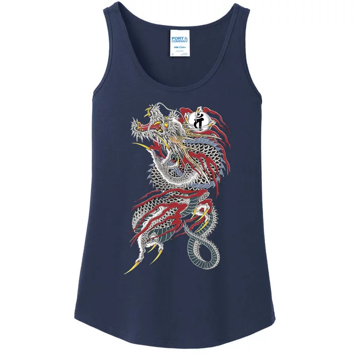 Kiryu Back Tattoo Ladies Essential Tank