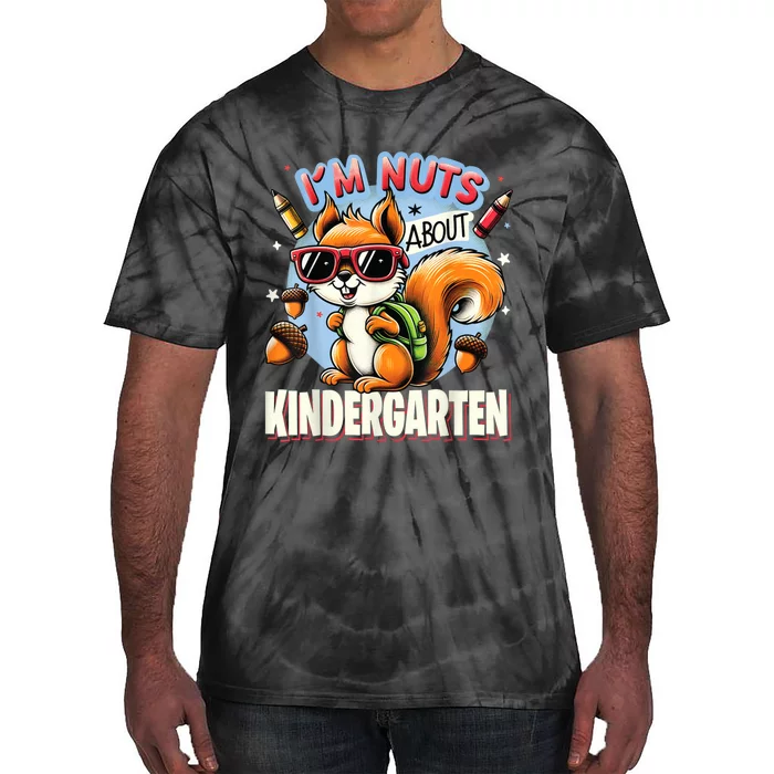 Kindergarten Back To School 1st Day Of Kindergarten Squirrel Tie-Dye T-Shirt