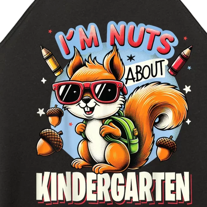 Kindergarten Back To School 1st Day Of Kindergarten Squirrel Women’s Perfect Tri Rocker Tank