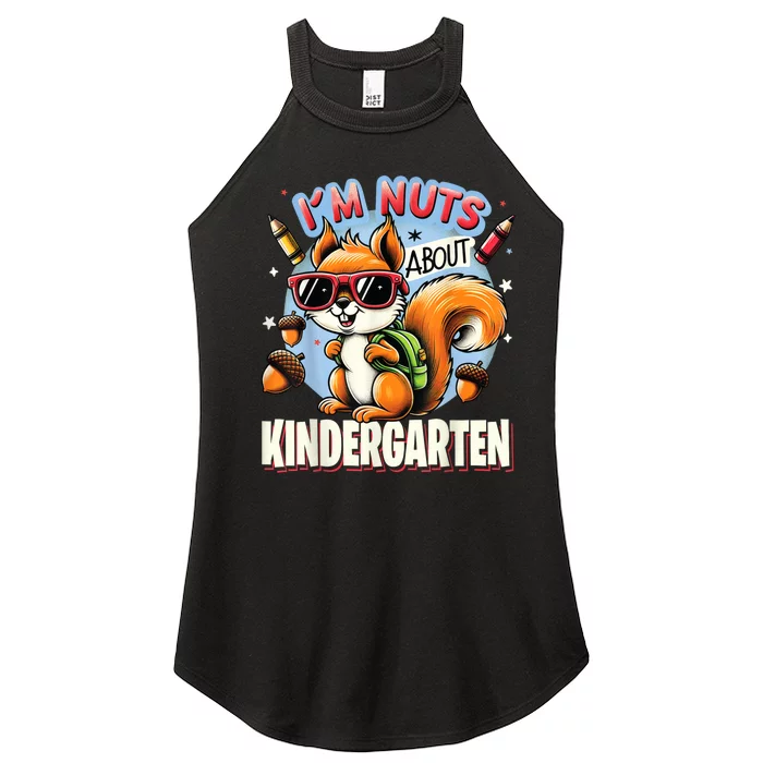 Kindergarten Back To School 1st Day Of Kindergarten Squirrel Women’s Perfect Tri Rocker Tank