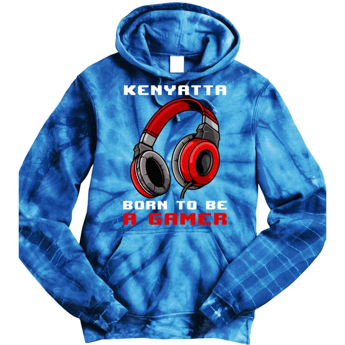 Kenyatta Born To Be A Gamer Personalized Gift Tie Dye Hoodie