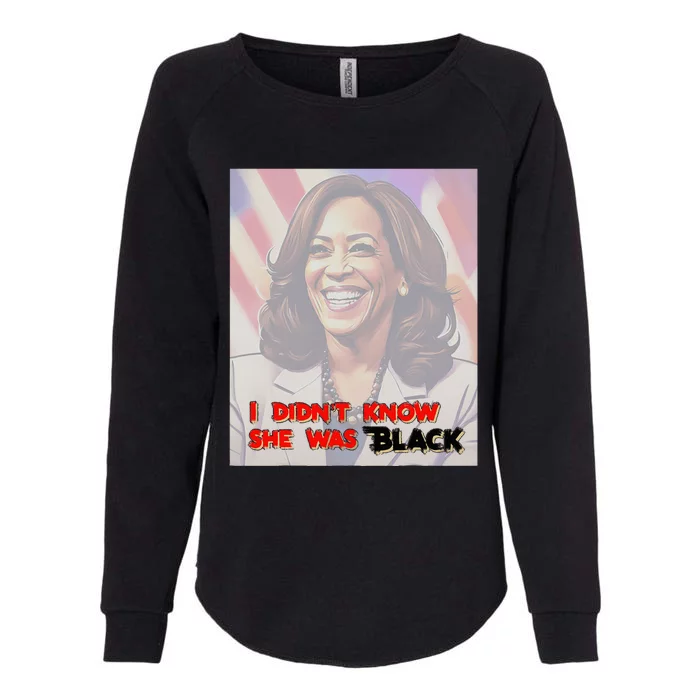 Kamala Black Trump Meme Trend Womens California Wash Sweatshirt