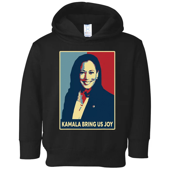 Kamala Bring Us Joy Voting Kamala Harris For President 47th Toddler Hoodie