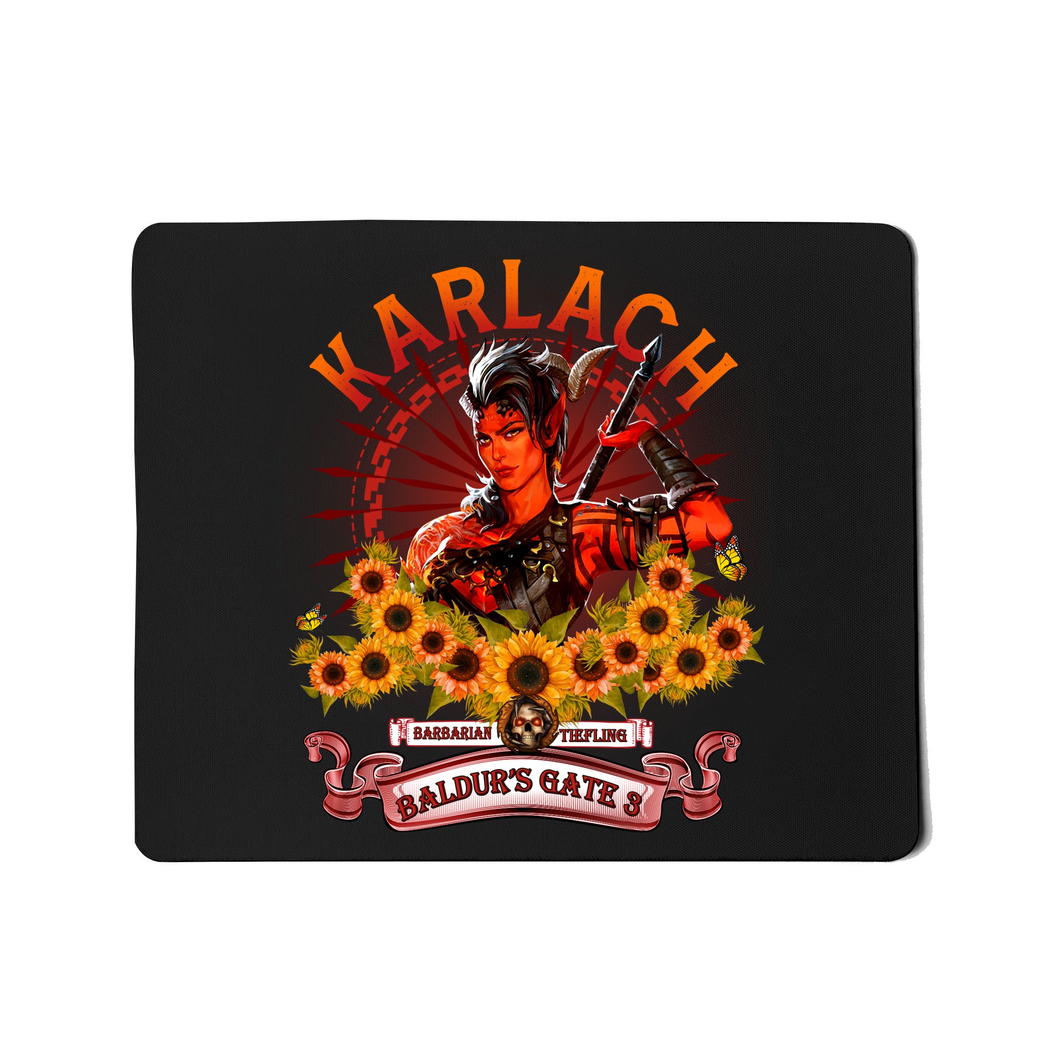 Karlach Barbarian Vintage Karlach BaldurS Gate 3 Mousepad | TeeShirtPalace