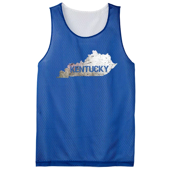 Kentucky Bourbon Vintage State Map Home Outline Derby Meaningful Gift Mesh Reversible Basketball Jersey Tank