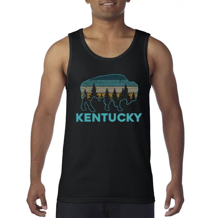 Kentucky Bison Vintage American Buffalo Souvenir Gift Tank Top