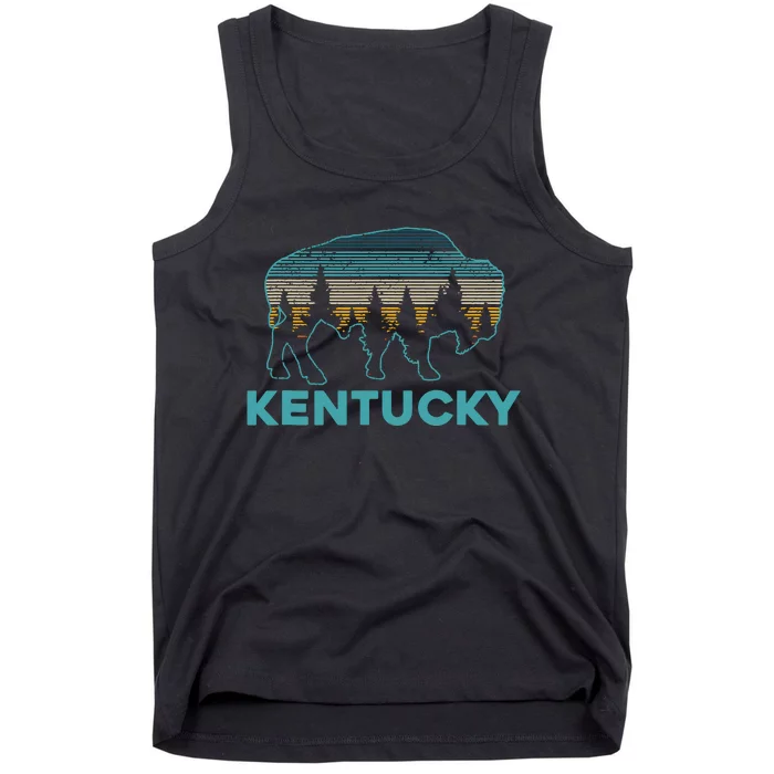 Kentucky Bison Vintage American Buffalo Souvenir Gift Tank Top